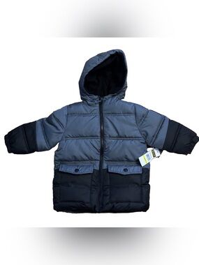 IXtreme Little Boys Full Zip Puffer Jacket - Gray/Black - 2T